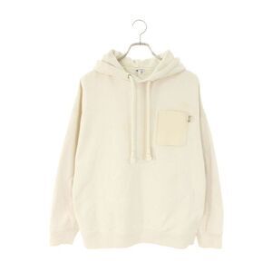 Loewe H526y25x31 Anagram Leather Pocket Pullover Hoodie Men's L